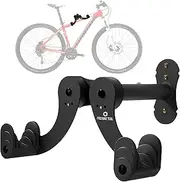 Bike Wall Mount - Horizontal Indoor Storage Rack for 1 Bicycle in Garage or Home - Cycling Hanger - Safe and Secure Holder, Hook for Bicycles - Hang Your Road, Mountain or Hybrid Bikes, Black