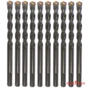 10PC 7/16" X6" Drill Bit Set SDS Plus Rotary Hammer Concrete Masonry Carbide Tip