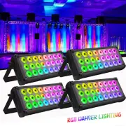 4PCS 24LED RGB 120W DMX Light Bar Show Party Disco DJ Stage Lighting Wall Washer