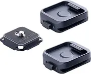PGYTECH Quick Release Plate +Adapter w/Arca Swiss Clamp Camera Mount for Sony/Nikon/Fuji/DJI Quick Setup Mount with Tripods Adapter (2 Clamps & Plate)