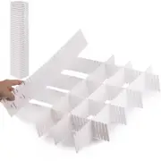 40Pcs Drawer Organizer Dividers 17"x2.8" Adjustable Storage Organizer Separat...