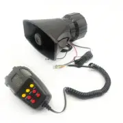 ›2V 100W Car Loud Siren Alarm Horn Warning Speaker Handheld Megaphone 7 Tones