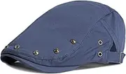 [GerRit] Men's Beret Hats Men's Beret Hat Rivet Cap Show Hip Hop Beret Mens Hat Flat Cap