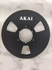 One Pair 10.5" black AKAI 1/4" Aluminium Empty Tape Reels For R2R Tape Recorders