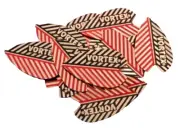 Bulk Pack of 15 (5 Sets) Vortex Dart Flights - Harrows Vortex - Red and Black