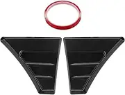 YJVVWQVF Red Car Side Fenders Spoiler Outflow Vent Sticker Trim Compatible for Focus MK2 MK3 RS Molding ST Style