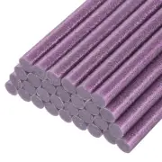 30pcs Mini Hot Glue Gun Sticks 4" x 0.43" for Glue Gun, Glitter Purple