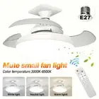 Adjustable Modern Led Ceiling Fan with Light Bedroom Living Room Fan Lamp E27