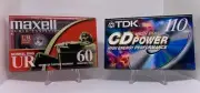 New TDK 110 CD Power High Bias and Maxell 60 Normal Bias Audio Cassette Tapes