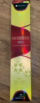Sensationel Goddess Luxury Quality Remi Human Hair Remi Yaki 10” Color 4