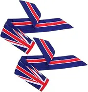 [BESPORTBLE] 2pcs Flag Workout Headband Women Men Flag Headscarf Sports Sweatbands Headscarf Sweat Absorbing Head Band