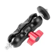 Magic Arm Dual Ball Head Aluminum 1/4" Mount Adapter for DSLR Camera LCD Monitor