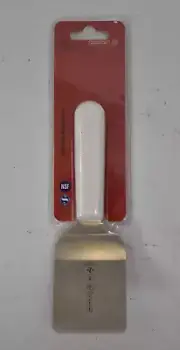 Mundial Mini Turner Spatula 2-1/2" w White Handle Kitchenware Stainless Steel
