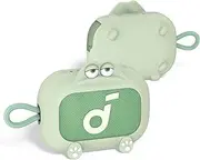 for Anker Soundcore Select 4 Go Speaker Cartoon Cute Silicone Case Cover, Anti Scratch Shockproof Protective Skin Cover Compatible with Soundcore Select 4 Go Bluetooth Shower Speaker (Green)