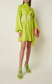 [Bottega Veneta] Tassel-Detailed Chintzed Mini Dress