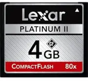 Lexar Platinum II 4GB 60x CompactFlash Memory Card