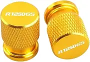 jiningxinxin Compatible with R1200gs R1250gs Hp R1250 R1200 Tire Valve Cap Stem Cover Plug CNC Motorcycle Accessories(R1250GS Gold)