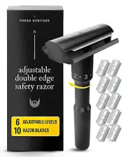 Safety Razor, Double Edge Razor - Adjustable Double Edge Safety Razor, Safety Ra