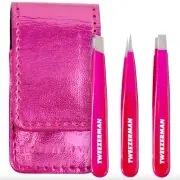 Tweezerman Micro Mini Pink Perfection Tweezer Set Limited Edition, Free Shipping