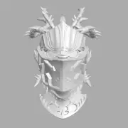 Corrupted Chaos Knight custom head for Mythic Legions & other action figures