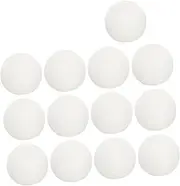 CAXUSD 15 Pcs White Foam Clown Nose Lightweight Sponge Costume Accessories for Halloween Christmas and Party Fun for DIY Projects and Enhancing Party Atmosphere