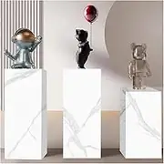 Pedestal Stand, Pedestal for Sculpture Display, Square Cube Pillars Event Decoration, Plinths Dessert Table Display for Backdrop Decor(40x40x70cm)