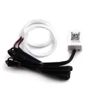 2PCS/Set 60mm Wireless Car LED Bluetooth Side Eyes Halo Ring Fog Light Lamps (for: Alfa Romeo)