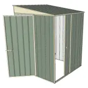 Build-a-Shed 1.5 x 1.5 x 2m Single Sliding Side Door Skillion Shed - Green