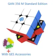 3x3 Magic Gan 356 M Speed Cube Stickerless Puzzle Cube Gan 3x3x3 Magnetic
