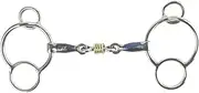 AK AKRS-2624 Universal Loose Ring Rhombus with Welding Iron Bit Horse Bit (Blue/Silver, 6.00 Inches)