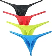 [iKingsky] Men's Pouch G-String Underwear Big Package Y-Back Panties Breathable Bulge Thong
