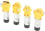 Outanaya Long-Lasting Durability Tire Valve Caps 4 Pack Duck Valve Stem Caps Bike Valve Cap Car Tire Valve Cover Cycling Cap Stylish Protection Prank Valve Stem Decorations