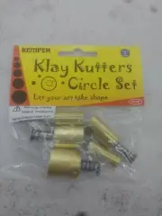 Kemper PCSR -Round Pattern Cutter Set For Clay, Wax, Dough - set of 5 cutters