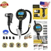 Universal Bike Tire Inflator with Digital Gauge - Accurate Presta & Schrader