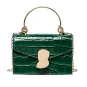 Stone pattern PU Leather Crossbody Bags For Women Mini Shoulder Messenger Bag With Metal Handle Lady Travel Totes