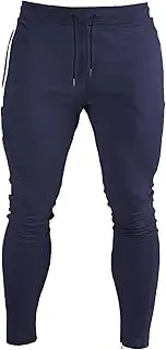 [Generic] Mens Slim Jogger Gym Workout Pants Causal Running Athletic Pant Skinny Jogging Ankle Zipper Bodybuilding Sweatpants