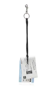 [Balenciaga] Keyring Leather Train Ticket
