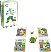 University Games Eric Carle's Very Hungry Caterpillar Bingo and Matching Tin Card Game
