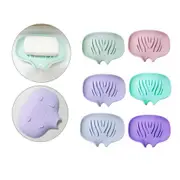 6Pcs Soap Dish Self Draining Soap Bar Holder Kitchen Sink Soap Dispenser