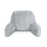 Easyrest Microchip Grey Soft & Silky Faux Fur Backrest Pillow