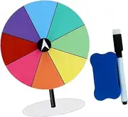 kokiya Tabletop Roulette Wheel with Erasable Pen Eraser Prize Turntable Game Wheel for Party Restaurant Housewarming Home Parties, Round Base