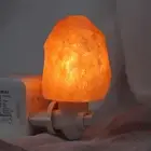 8W Himalayan Salt Lamp EU/UK/US Plug, 4" Height, Warm Light Mini Table Lamp