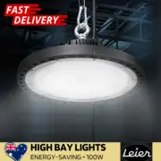 Leier 100W LED High Bay Light UFO Industrial Warehouse Workshop Lamp AU Stock