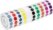 uxcell Inventory QC Stickers Labels 13mm/0.5" Mixed colors for Inventory Warehouse Stock, 10 Roll 10000 Piece
