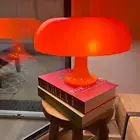 LED Mushroom Table Lamp: Modern Minimalist Lighting for Bedroom & Living Room