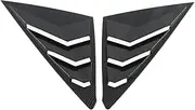 Rear Window Shutter Cover Trim Compatible for Honda Civic Hatchback 2023 2024 Carbon Fiber Car Window Louver Side Vent Trims Accessories