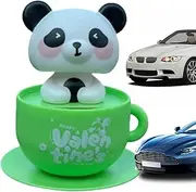 Car Dashboard Decorations | Dashboard Decor, Solar-Powered Animal Shaking Head Ornament Cute for Desktop Men Women Inside Home Interior