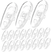 [PartyKindom] 25pcs Push-in Silicone Eyeglass Nose Pads: Anti-slip Cushions For Glasses And Sunglasses - Comfortable Nose Pieces For Eyeglasses