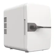 6L Mini Fridge Home 12V Portable for Drinks Bar Beauty Car-White