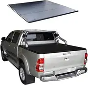 STIDPFZX Soft Roll Up Truck Bed Cover Folding Tonneau Cover Compatible for 2019-2023 Hilux